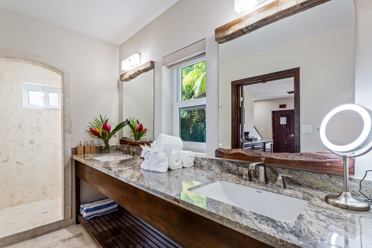 Dolphin Bungalow - Bathroom | Sirenian Bay | Luxury Vacation Resort in Placencia, Belize