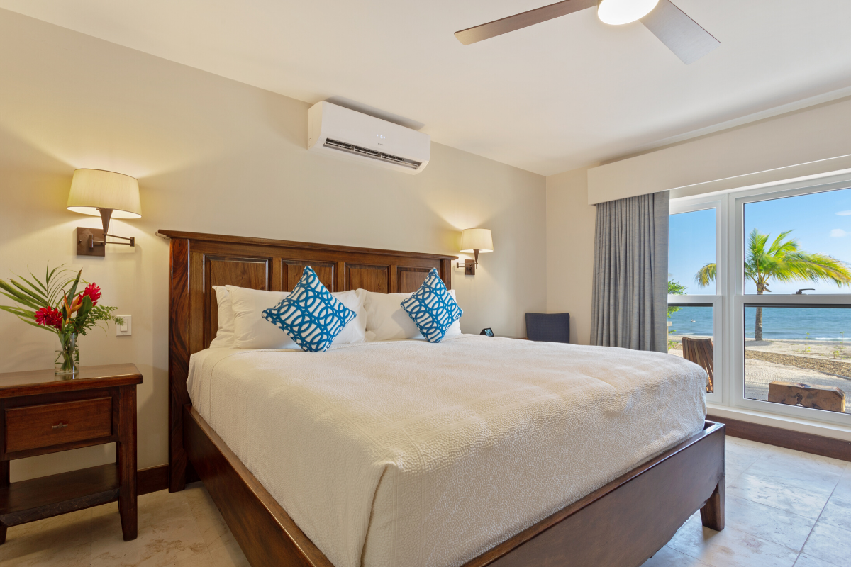 Dolphin Bungalow Bedroom | Sirenian Bay | Luxury Vacation Resort in Placencia, Belize