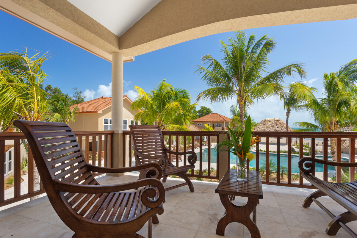Jellyfish Bungalow - Balcony View | Sirenian Bay Resort in Placencia, Belize