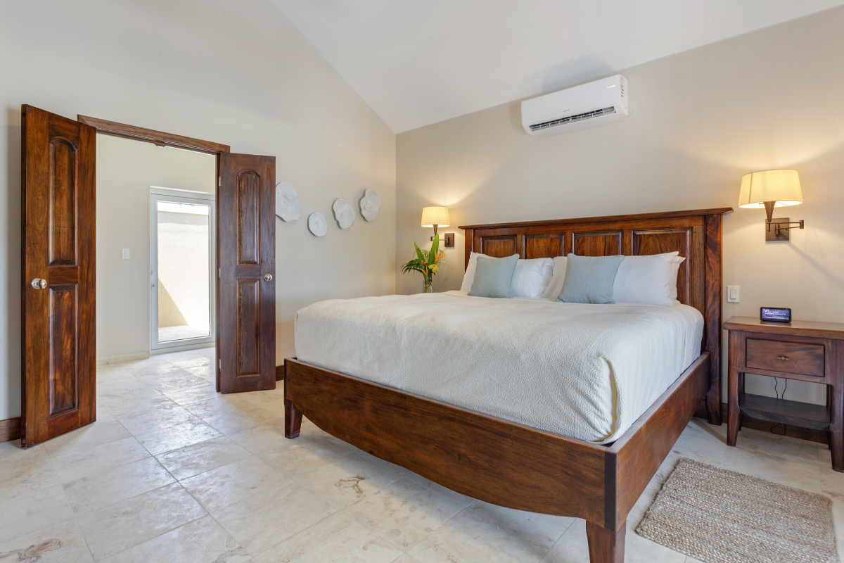 Jellyfish Bungalow Bedroom | Sirenian Bay | Luxury Vacation Resort in Placencia, Belize