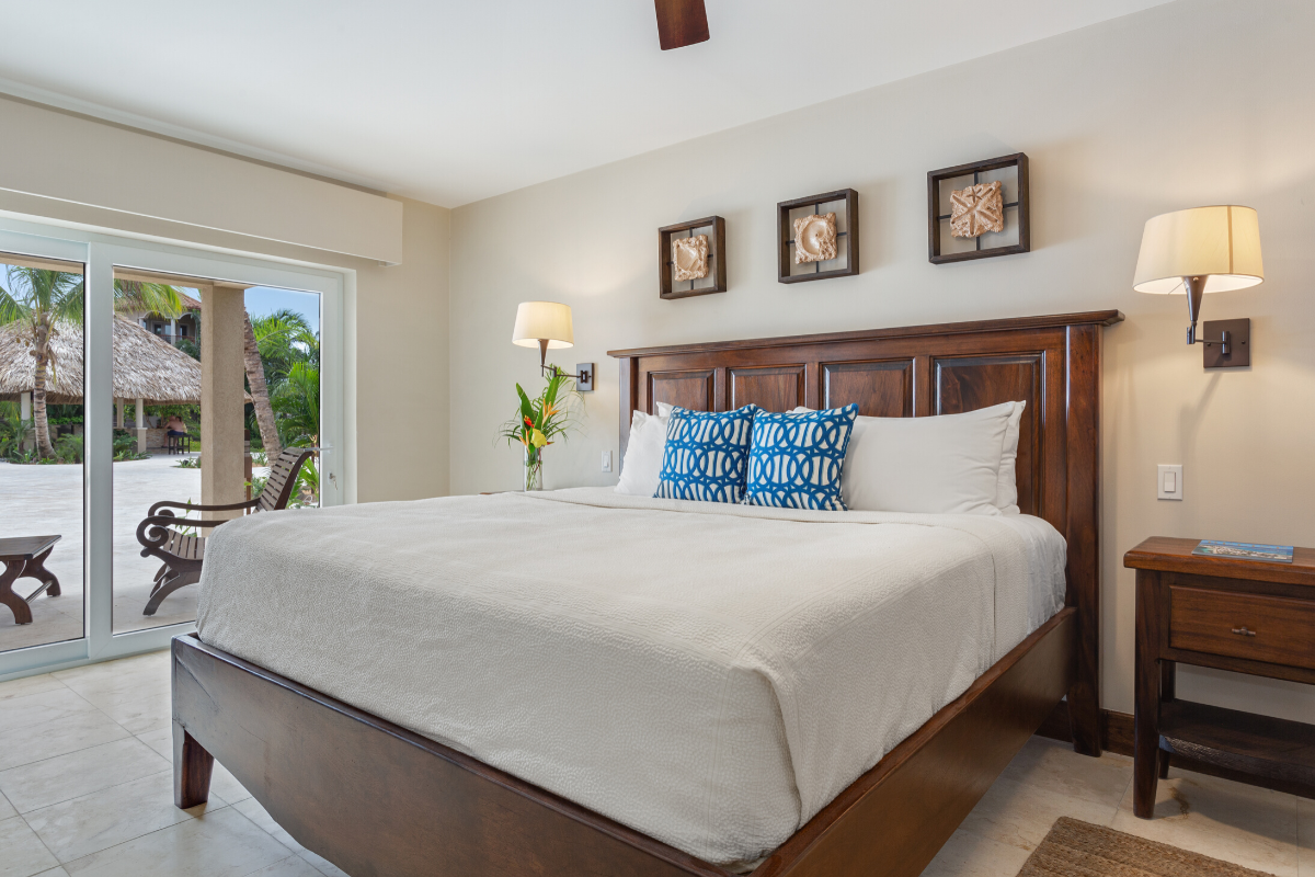 Marlin Bungalow - Bedroom | Sirenian Bay | Luxury Vacation Resort in Placencia, Belize