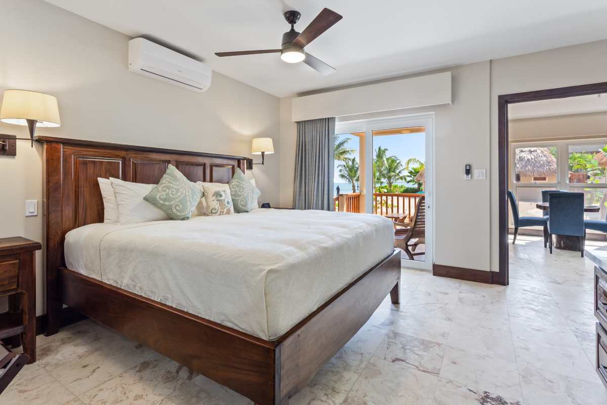 Sand Dollar Bungalow - Bedroom | Sirenian Bay | Luxury Vacation Resort in Placencia, Belize