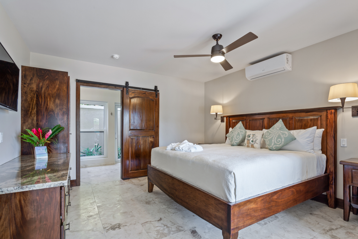 Sand Dollar Bungalow - Bedroom | Sirenian Bay | Luxury Vacation Resort in Placencia, Belize