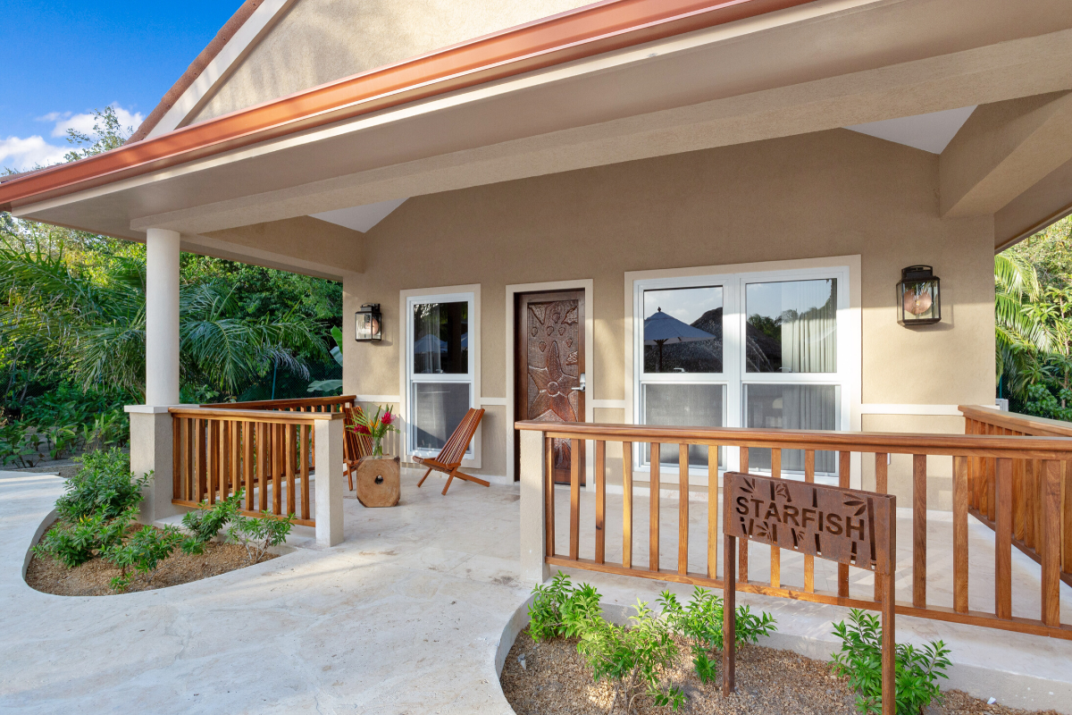 Starfish Bungalow Exterior | Sirenian Bay | Luxury Vacation Resort in Placencia, Belize