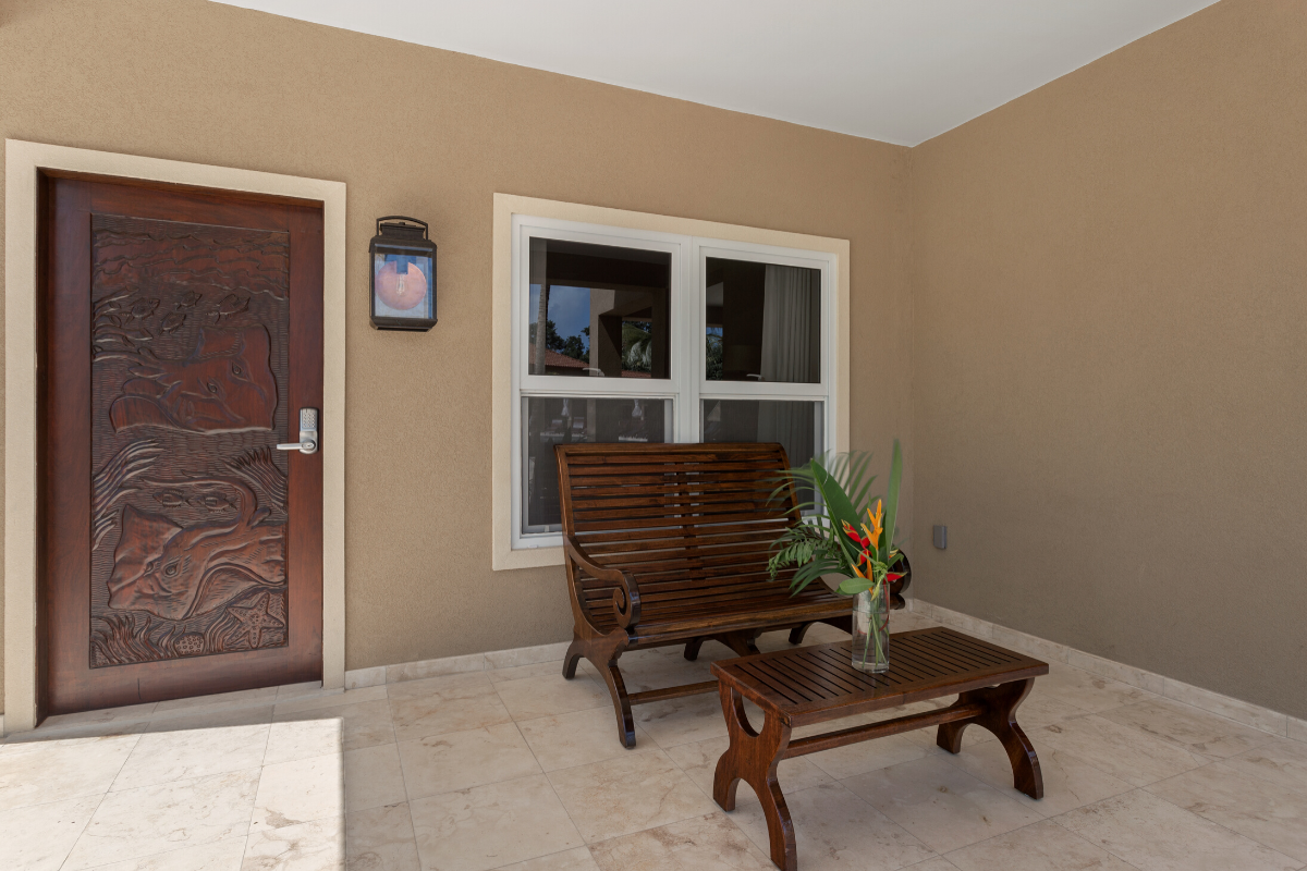 Stingray Bungalow - Patio | | Sirenian Bay Resort in Placencia, Belize