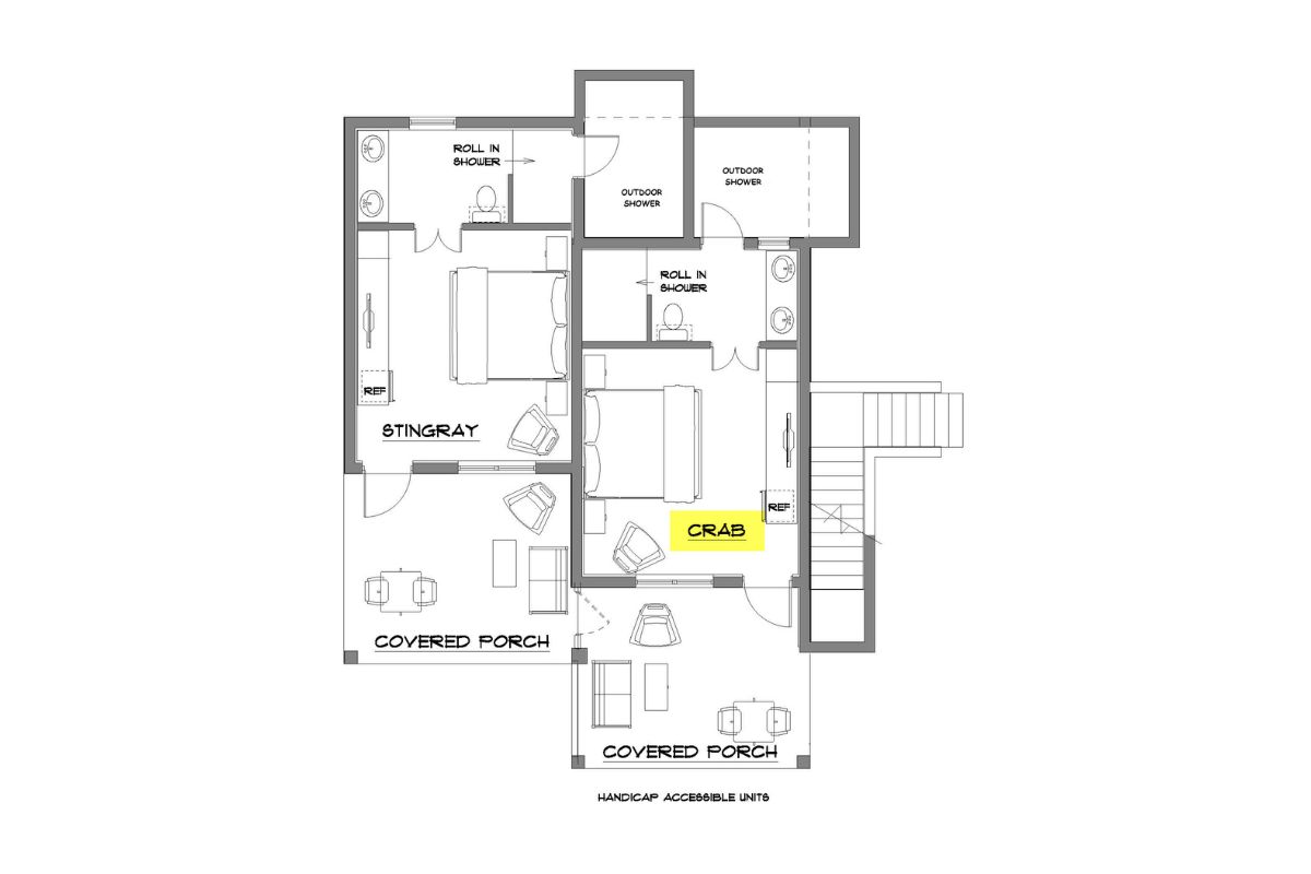 Crab Bungalow - Floor Plan