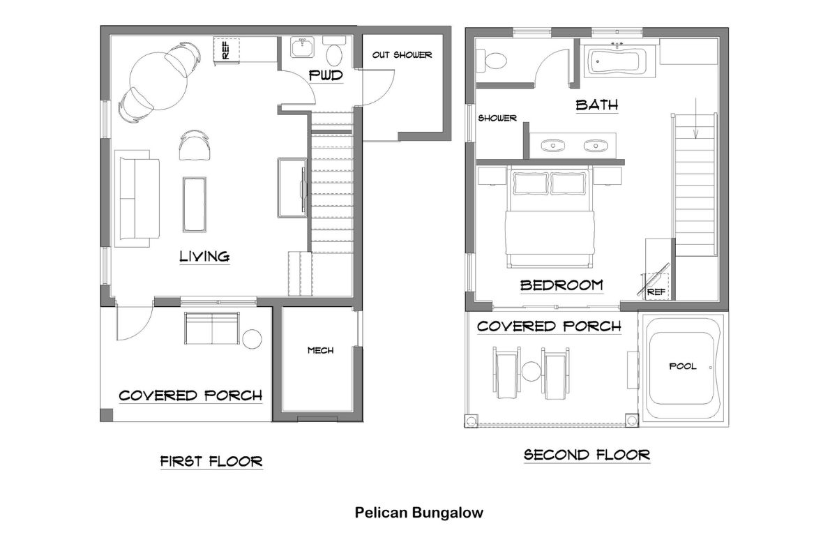 Pelican Bungalow Floor Plan